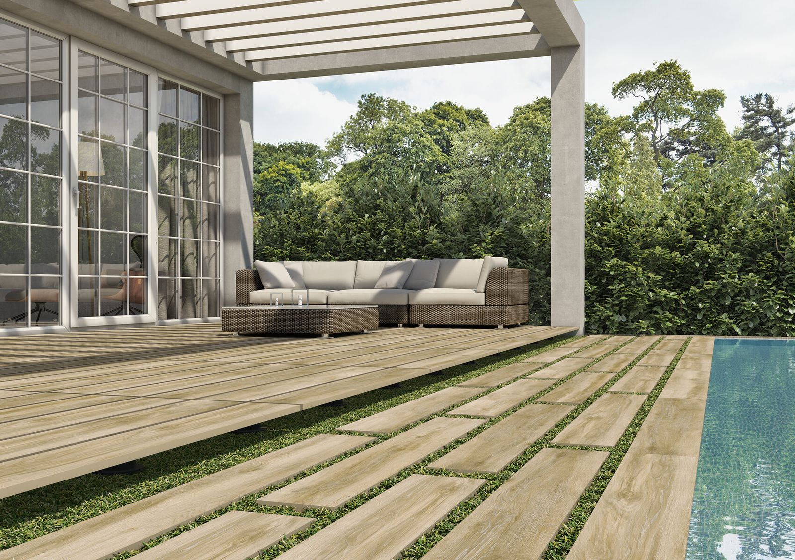 Réalisation — Terrasse & plage de piscine